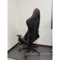 Sprzedaż hurtowa czerwonego fotela gamingowego Skórzany fotel rozkładany z kółkiem